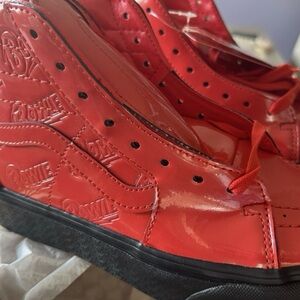 NWT Vans Bowie Red Sk8-Hi Platform 2 Shoes